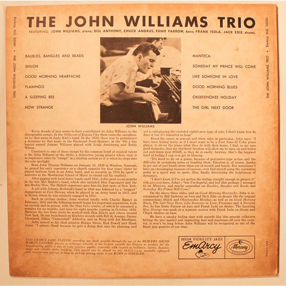 John Williams - John Williams Trio