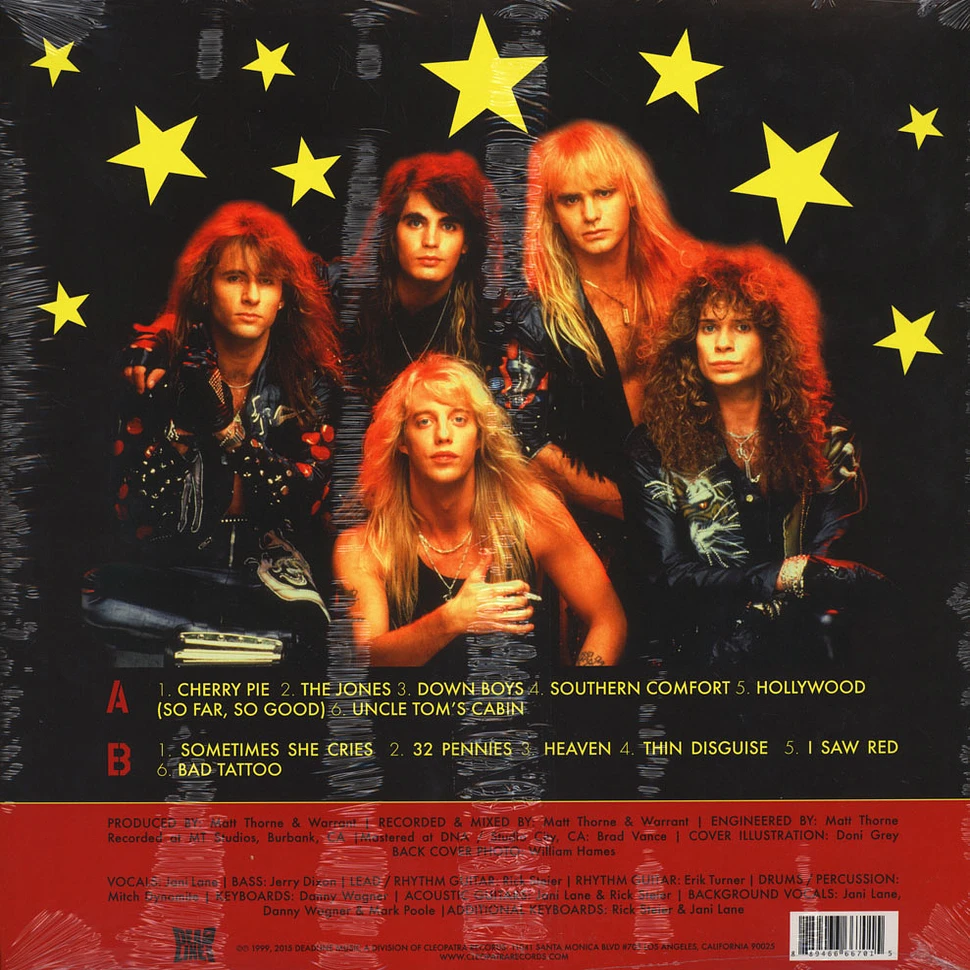Warrant - Greatest And Latest Red Vinyl Edition
