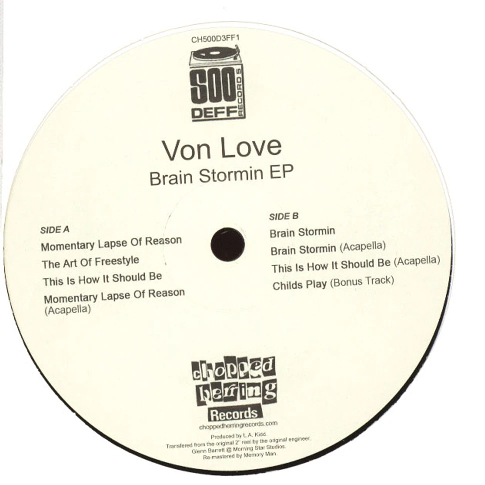 Von Love - Brain Stormin EP