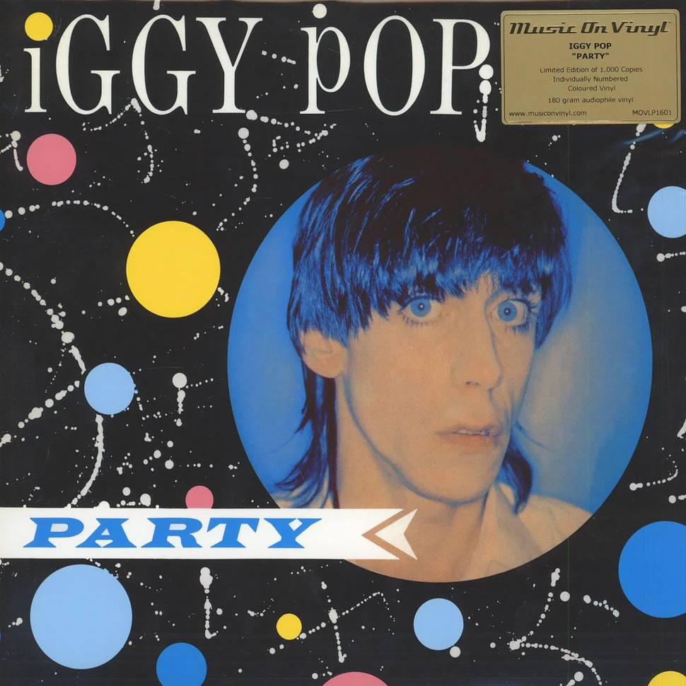 Iggy Pop - Party Blue Marbled Vinyl Edition