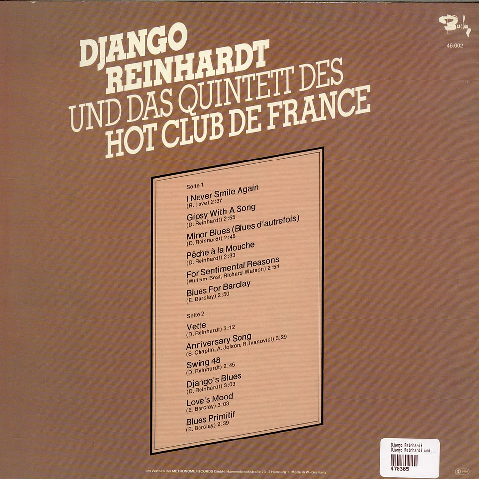 Django Reinhardt - Django Reinhardt und das Quintett des Hot Club de France