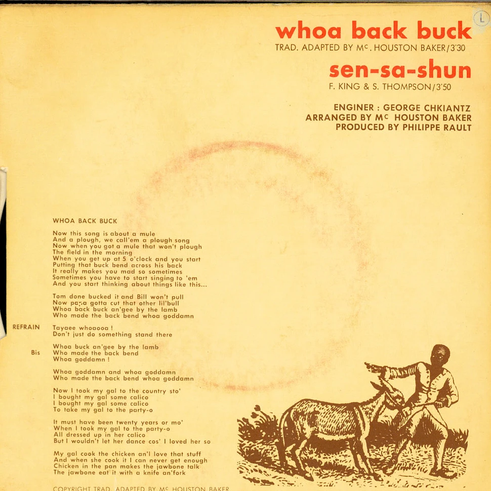 McHouston Baker - Whoa Back Buck
