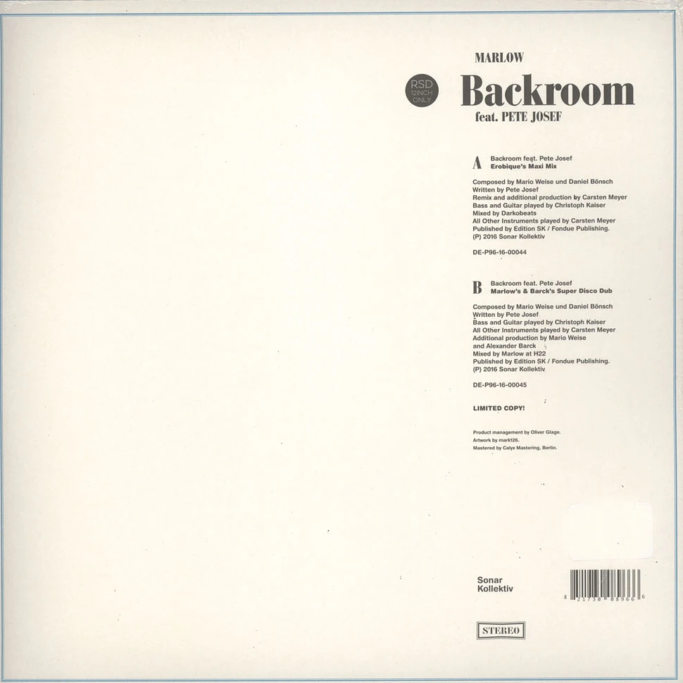 Marlow - Backroom Erobique Remix