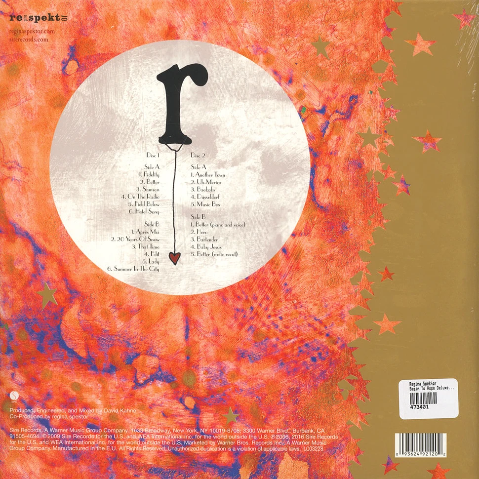 Regina Spektor - Begin To Hope Deluxe 10th Anniversary Edition