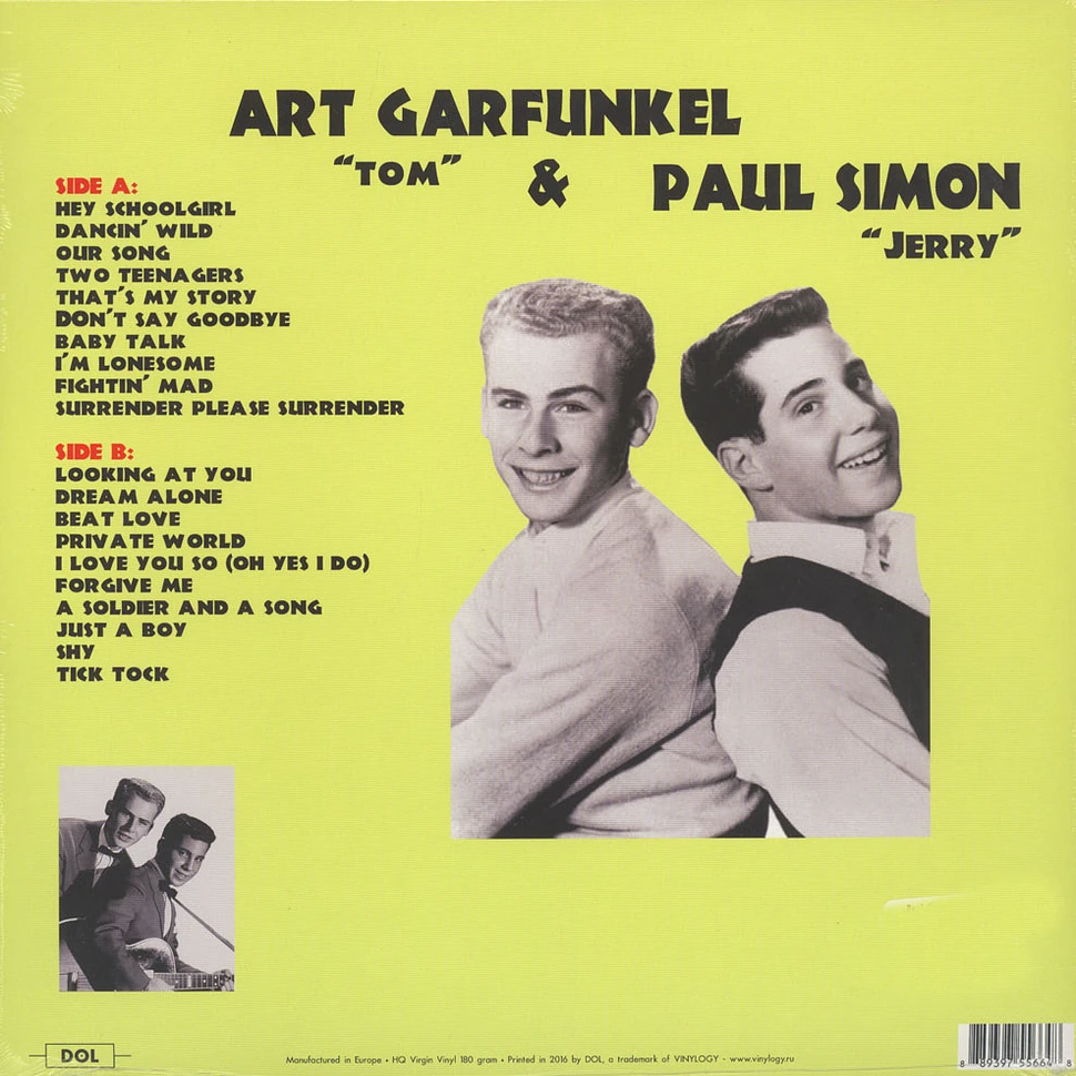 Paul Simon & Art Garfunkel - As ‘ Tom & Jerry' 180g Vinyl Edition