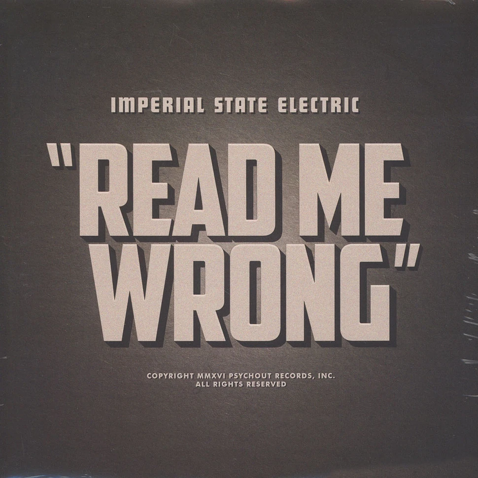 Imperial State Electric - Read Me Wrong