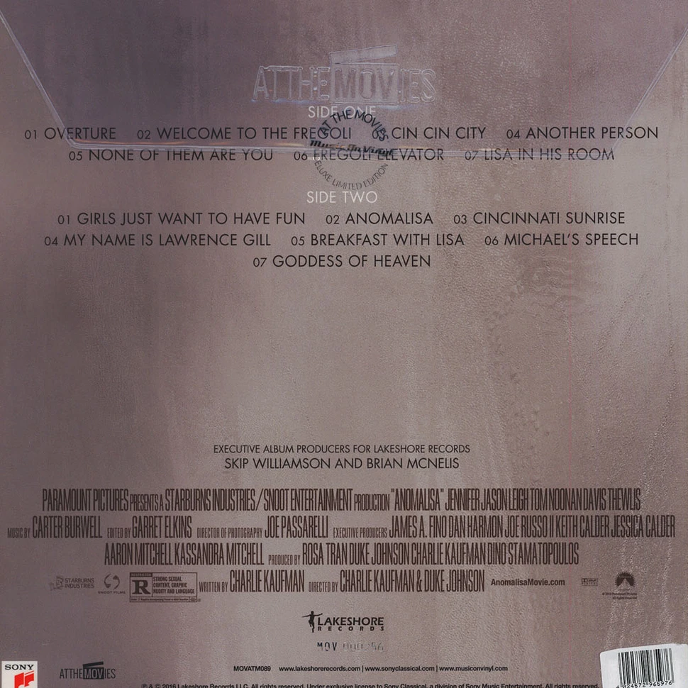 Carter Burwell - OST Anomalisa Silver Vinyl Edition