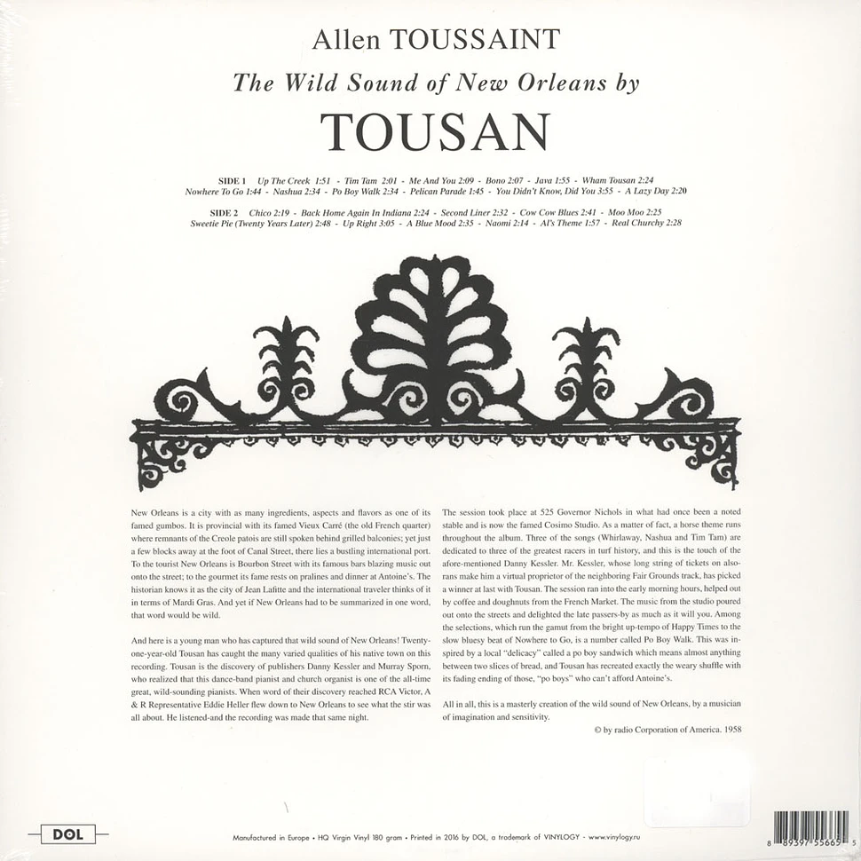 Allen Toussaint - Wild Sound Of New Orleans 180g Vinyl Edition