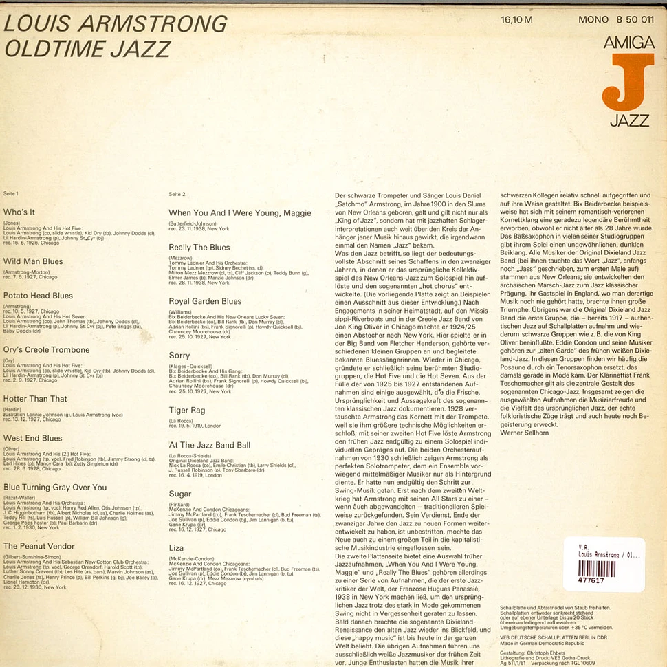 V.A. - Louis Armstrong / Oldtime Jazz