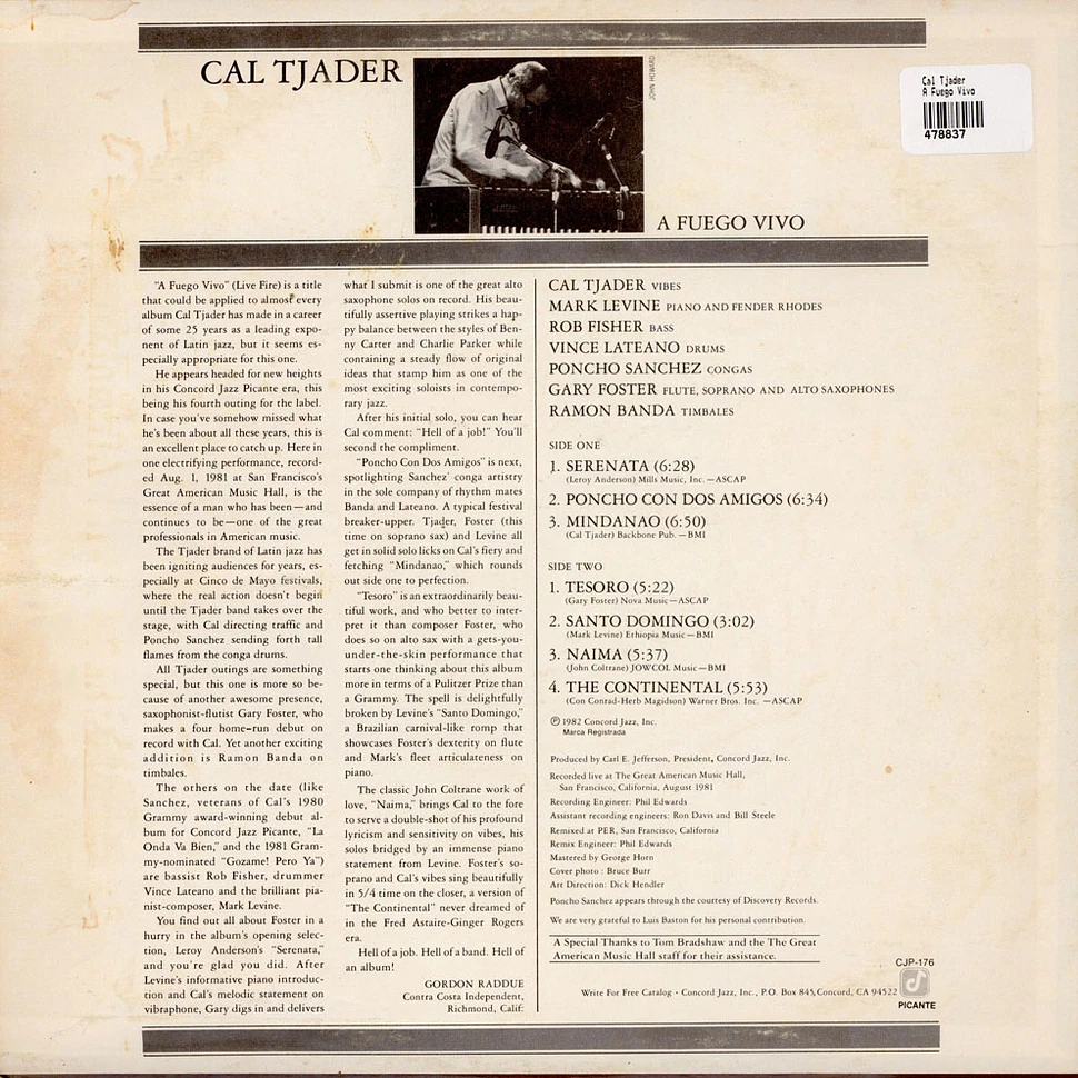 Cal Tjader - A Fuego Vivo