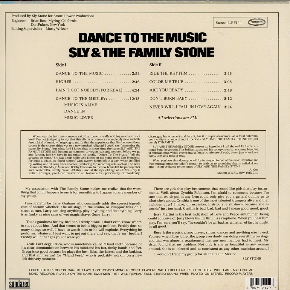 Sly & The Family Stone - Dance To The Music