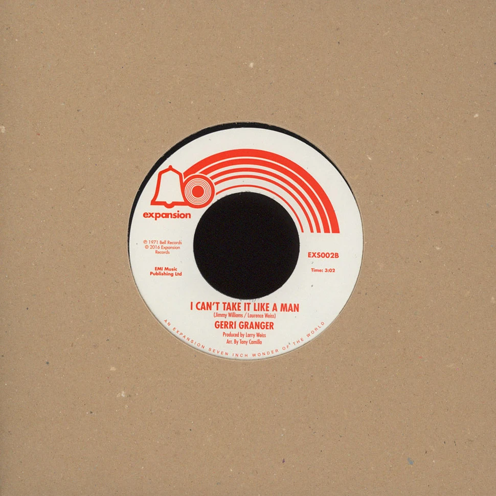 Gerri Granger - I Go To Pieces / I Can't Take It Like A ManTa