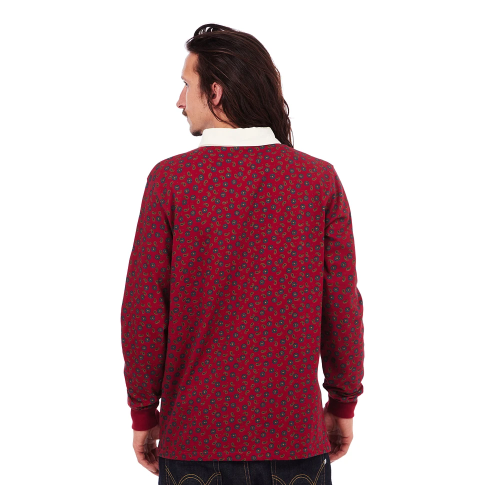 Stüssy - Zip Paisley Rugby Longsleeve