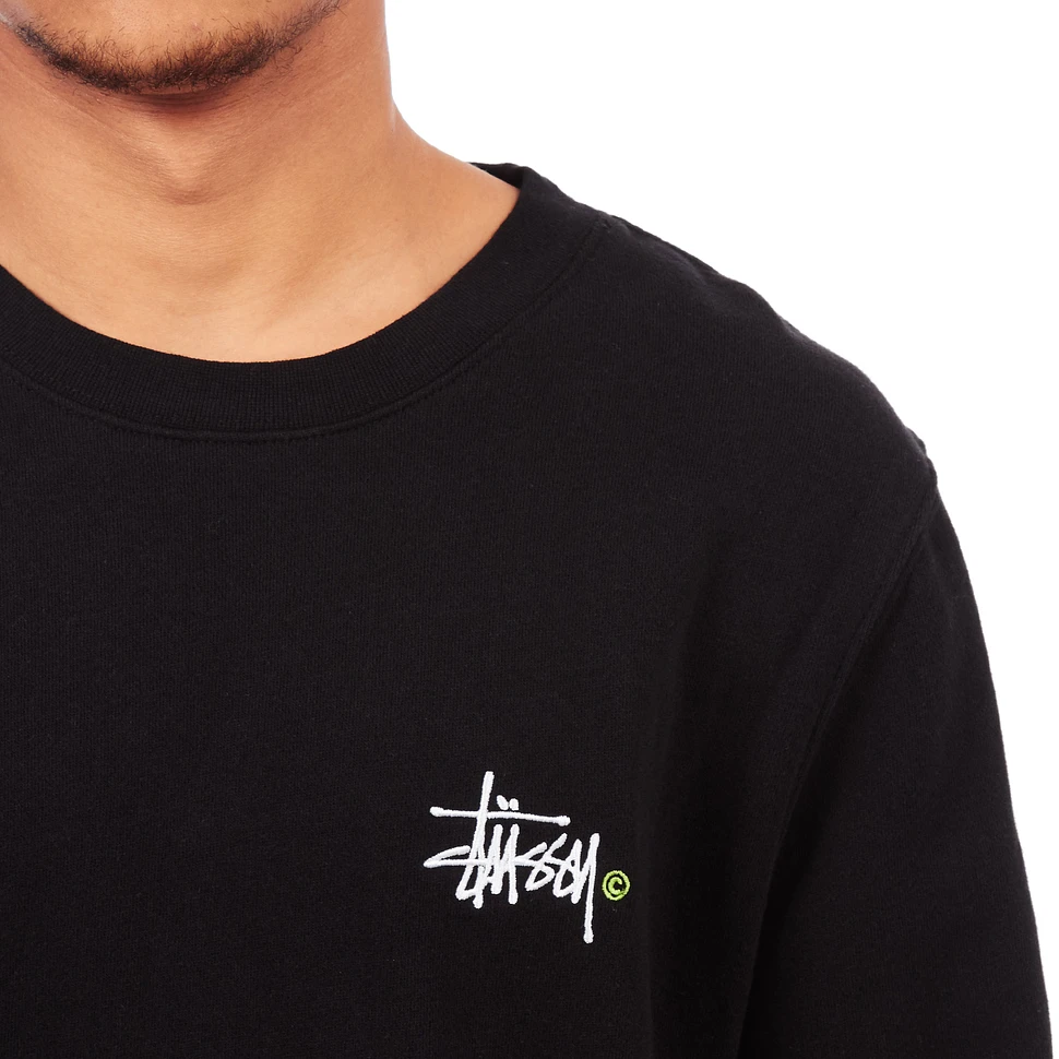 Stüssy - Basic Logo Applique Crewneck Sweater