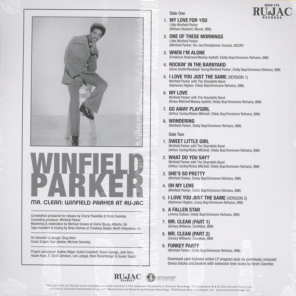 Winfield Parker - Mr Clean: Winfield Parker At Ru-Jac