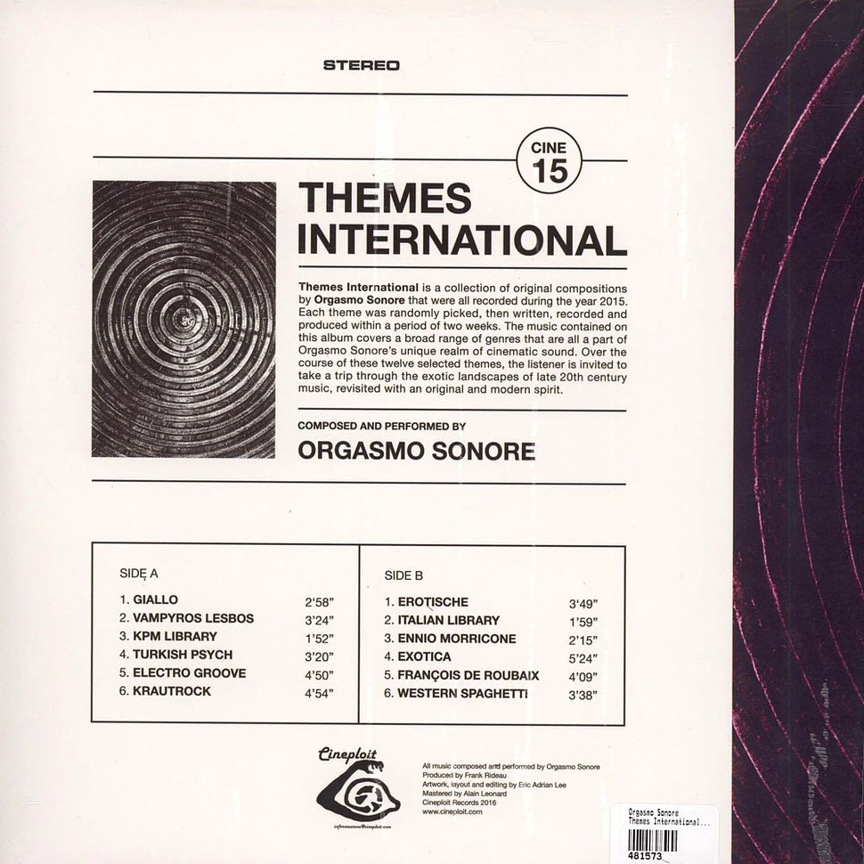 Orgasmo Sonore - Themes International Deluxe Edition