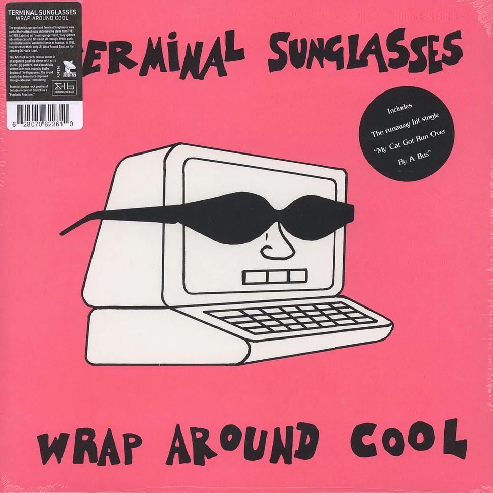 Terminal Sunglasses - Wrap Around Cool Black Vinyl Edition