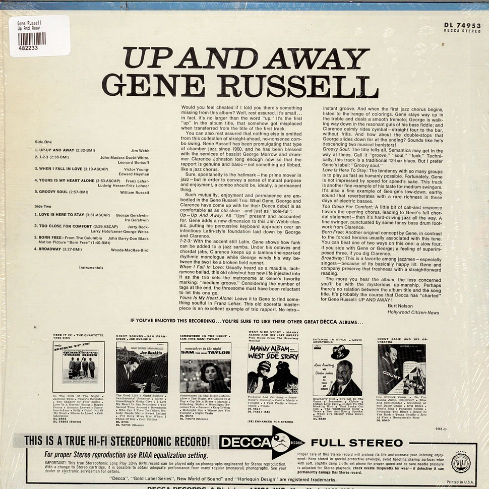 Gene Russell - Up And Away