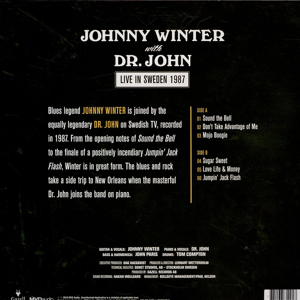 Johnny Winter & Dr. John - Live In Sweden 1987