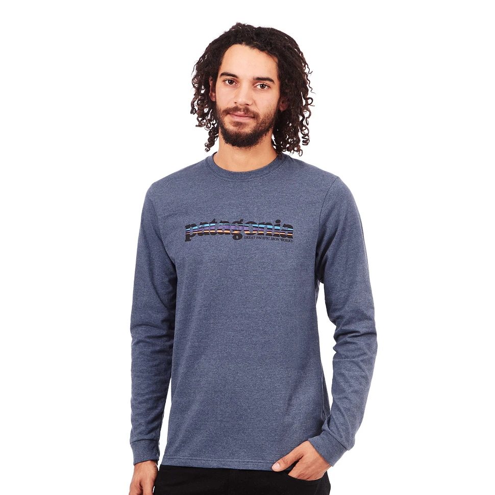 Patagonia - '73 Text Logo Cotton Poly Responsibili-Tee Longsleeve