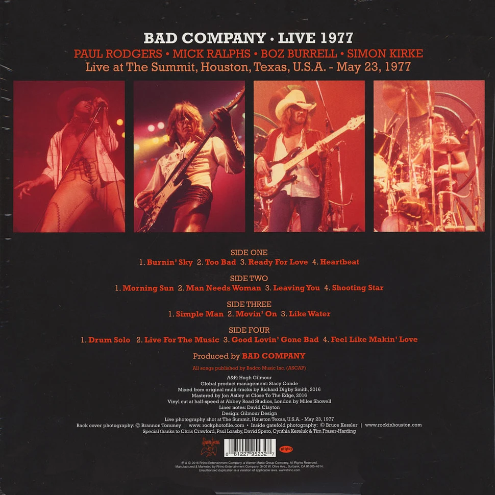 Bad Company - Live 1977