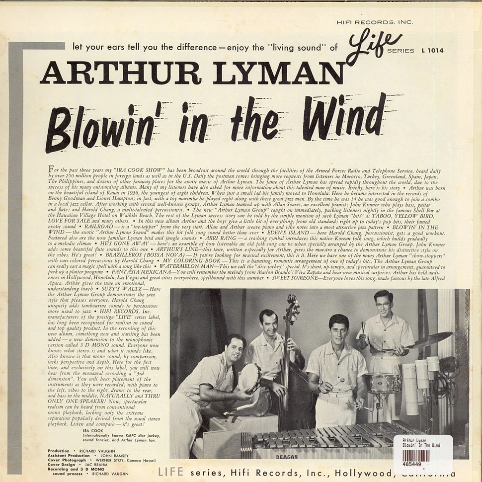 Arthur Lyman - Blowin' In The Wind