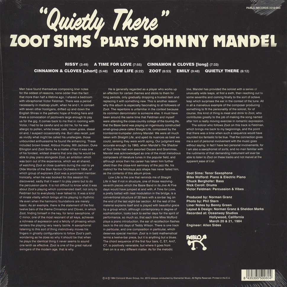 Zoot Sims - Quietly There - Zoot Sims Plays Johnny Mandel