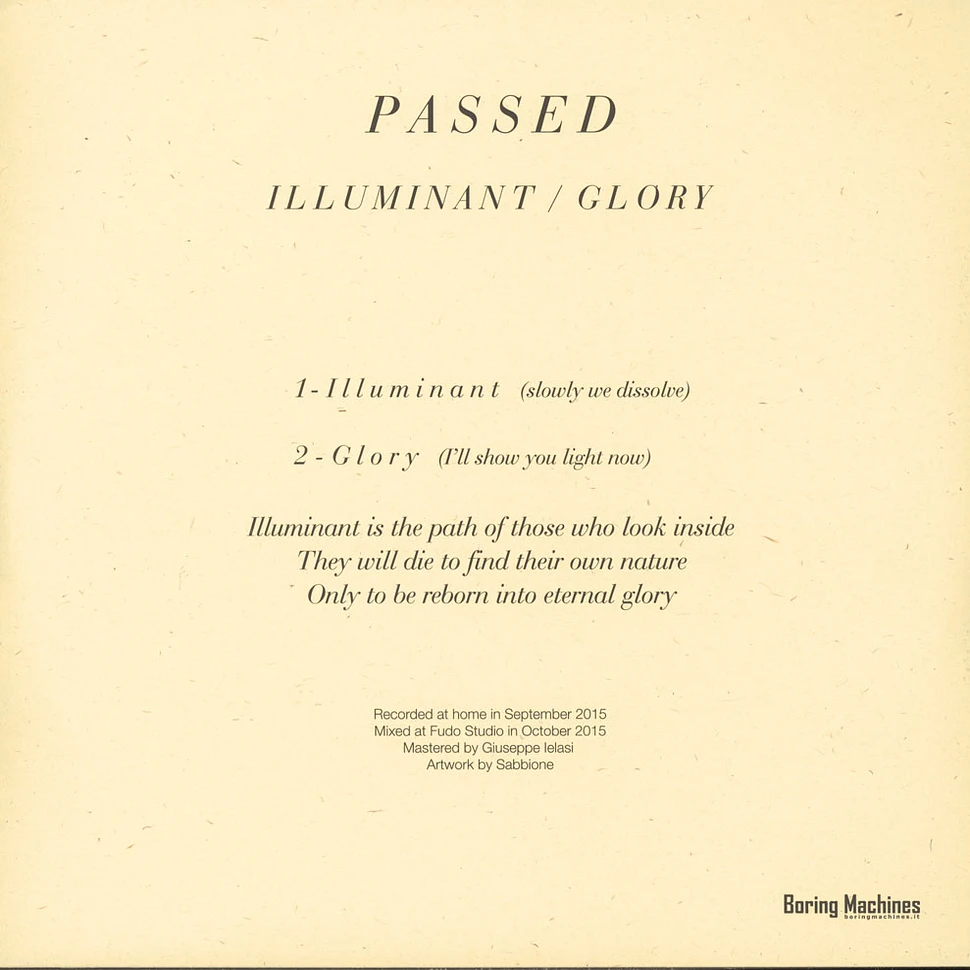 Passed - Illuminant / Glory