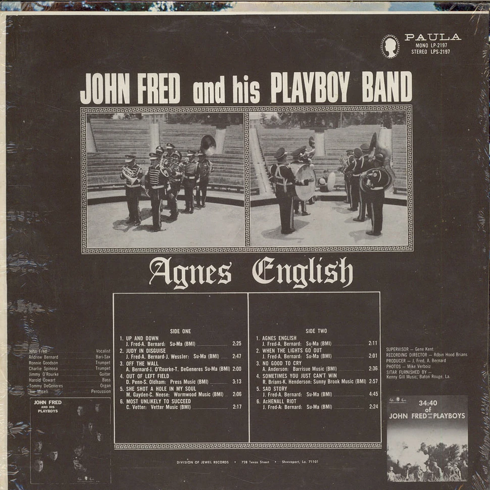 John Fred & His Playboy Band - Agnes English