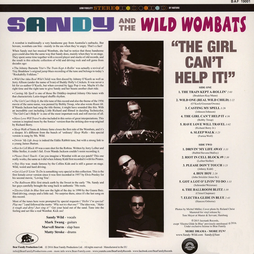 Sandy & The Wild Wombats - The Girl Can't Help It!