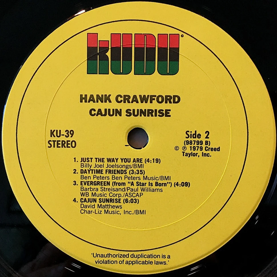 Hank Crawford - Cajun Sunrise