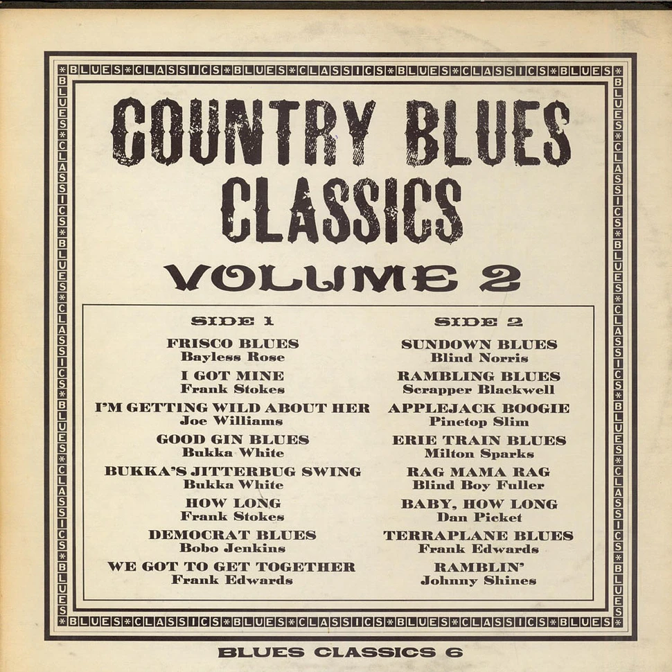 V.A. - Country Blues Classics Volume 2