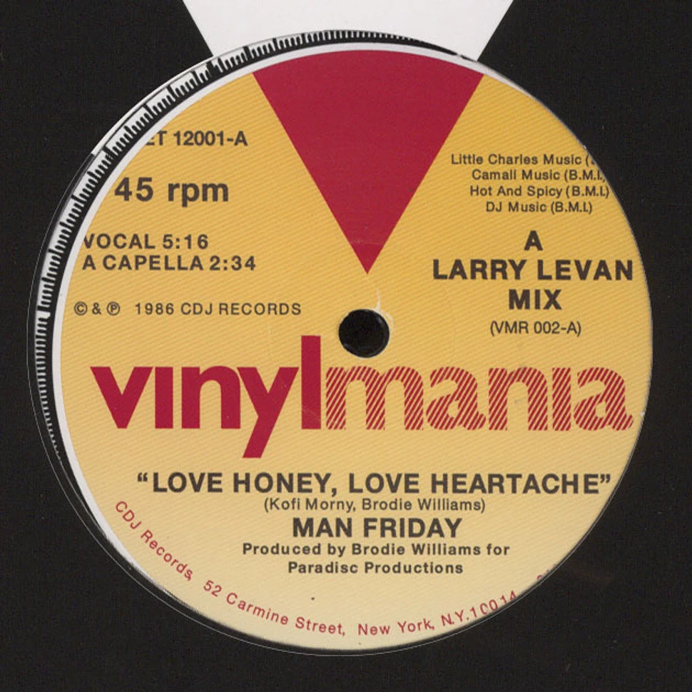 Man Friday - Love Honey, Love Heartache