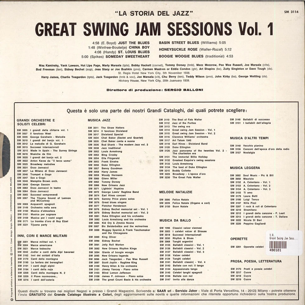 V.A. - Great Swing Jam Sessions Vol. 1