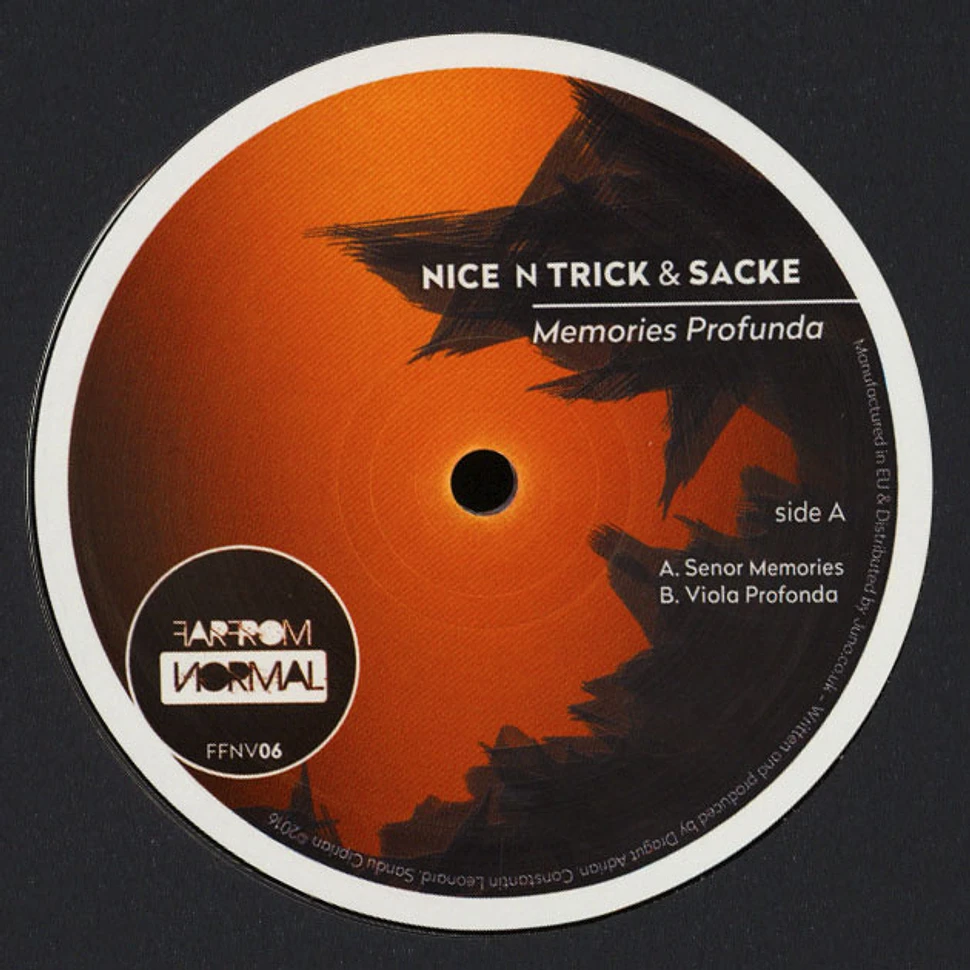 Nice N Trick / Sacke - Memories Profunda EP