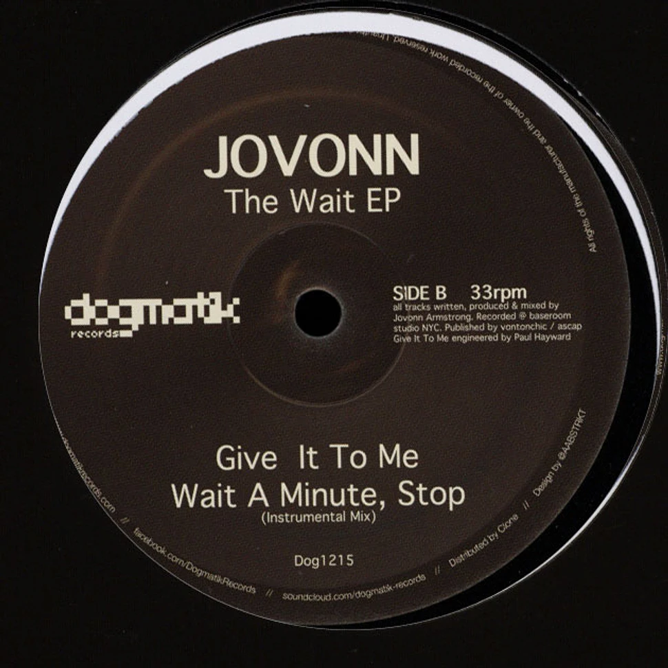 Jovonn - The Wait EP