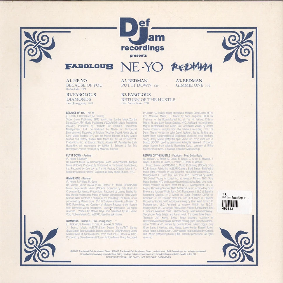 Ne-Yo, Fabolous, Redman - Def Jam Recordings Presents