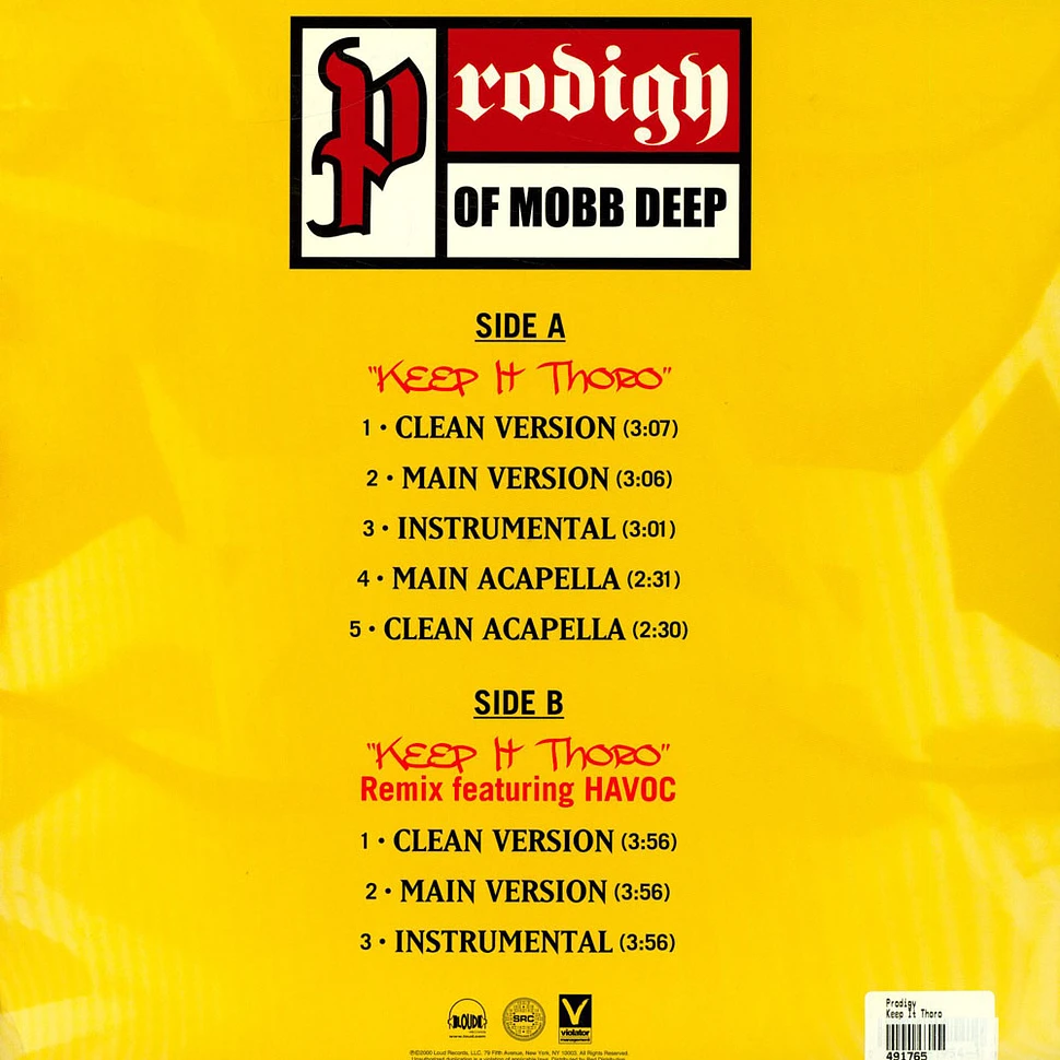 Prodigy - Keep It Thoro