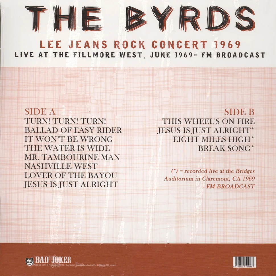 The Byrds - Lee Jean Rock Concert 1969