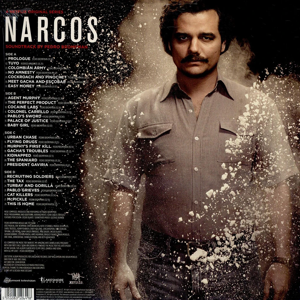 Pedro Bromfman - Narcos - Original Soundtrack White Black Vinyl Edition