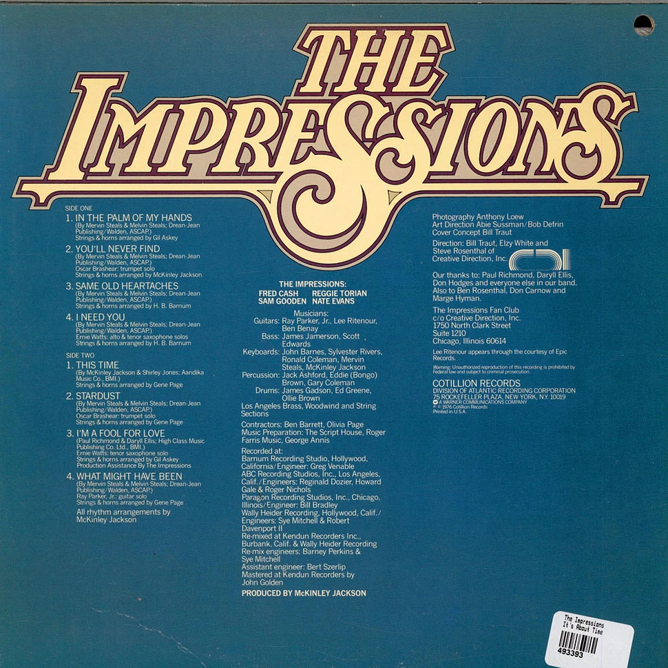 The Impressions - It's About Time