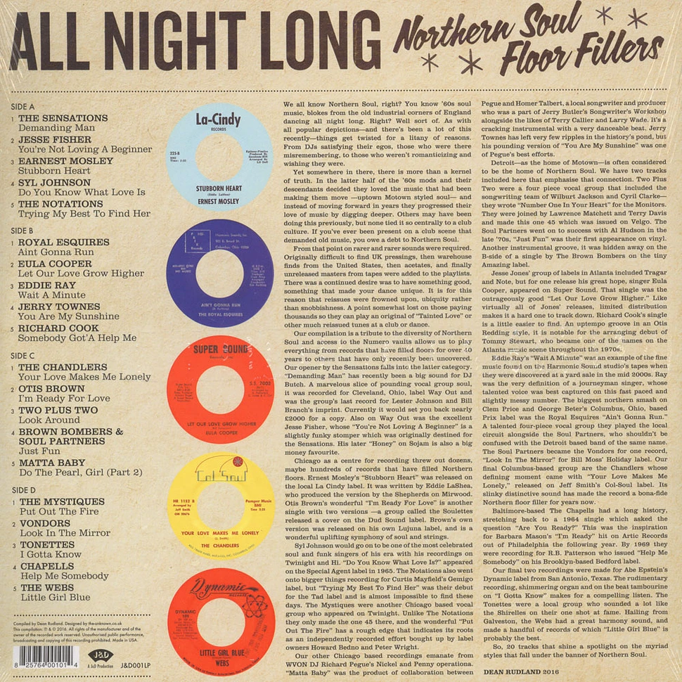 V.A. - All Night Long: Northern Soul Floor Fillers