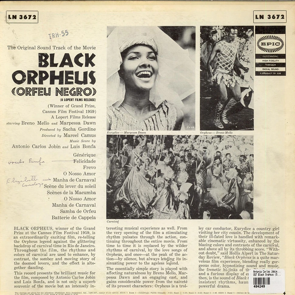 Antonio Carlos Jobim And Luiz Bonfá - OST Black Orpheus (Orfeu Negro)