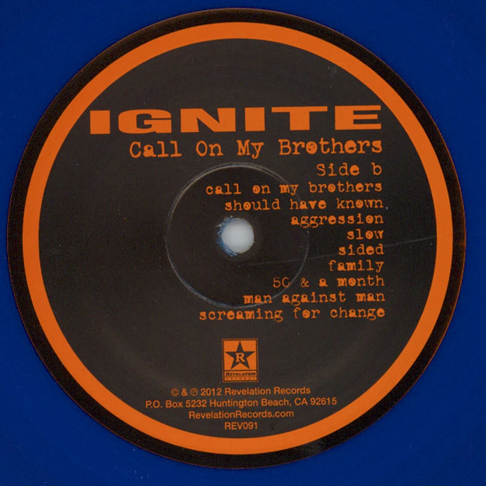 Ignite - Call On My Brothers Blue Vinyl Edition