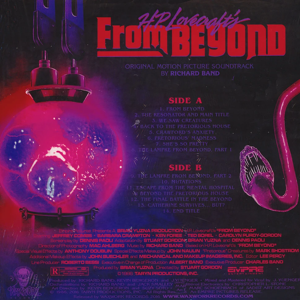 Richard Band - OST From Beyond Pink Slime Colored Edition