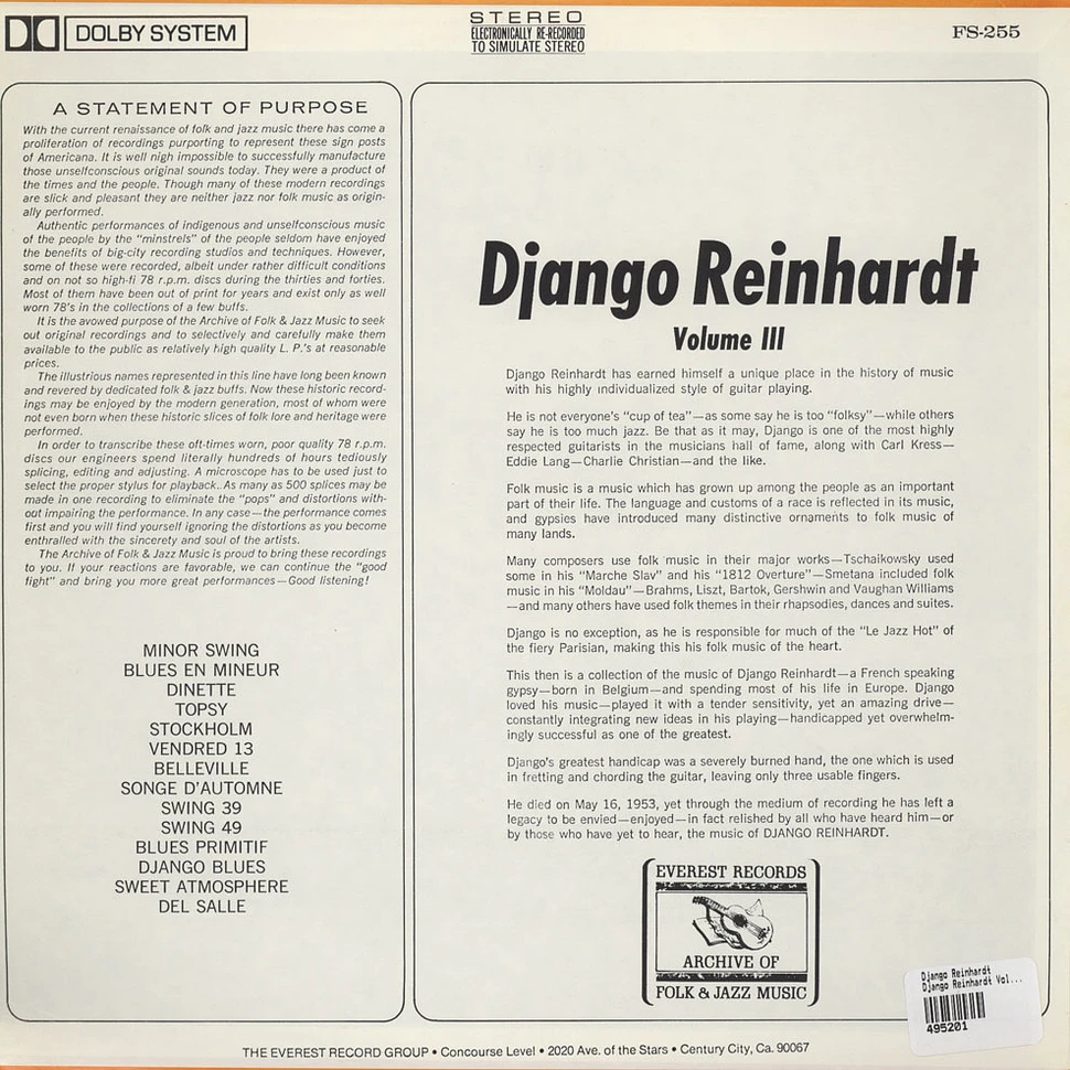 Django Reinhardt - Django Reinhardt (Volume III)