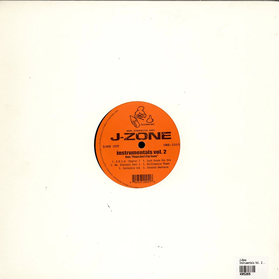 J-Zone - Instrumentals Vol. 2 From "Pimps Don´t Pay Taxes"