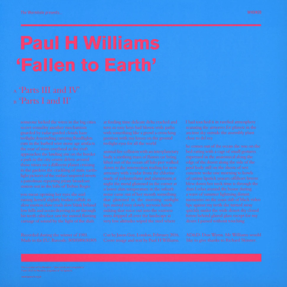 Paul H Williams - Fallen To Earth