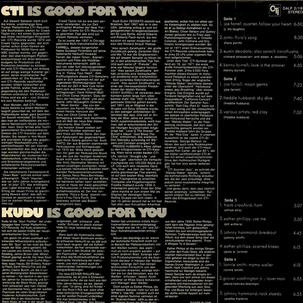 V.A. - CTI Is Good For You