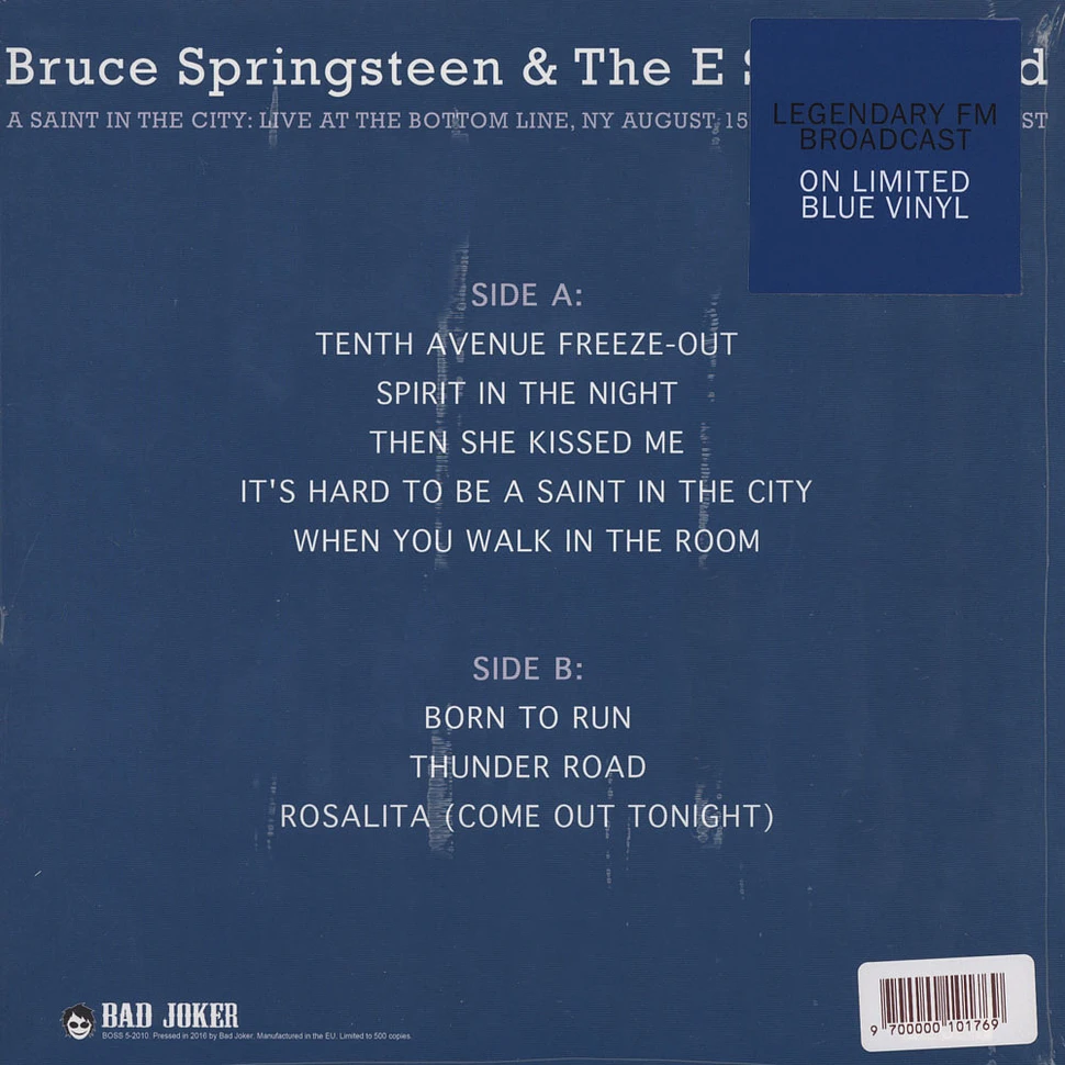 Bruce Springsteen & The E Street Band - A Saint In The City: Live At The Bottom Line, Ny August 15th 1975